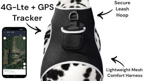 Pet GPS Tracking Device with Wireless Realtime iPhone Dog Tracking App Size:M